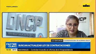 Buscan actualizar ley de contrataciones - Factor Clave - ABC Color