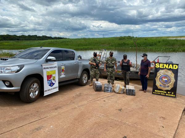 Senad y Armada Paraguaya encuentran cargamento de droga preparado para el Brasil - ADN Digital