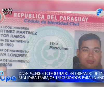 Joven muere electrocutado en Fernando de la Mora