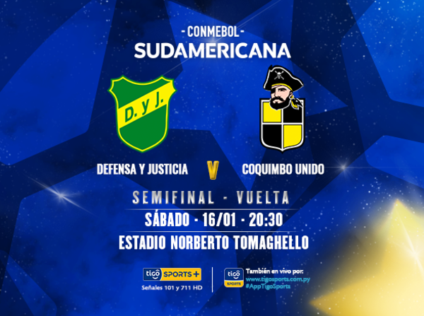 Defensa y Justicia y Coquimbo van por la final de la Sudamericana