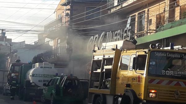 Fue sofocado principio de incendio en centro de San Lorenzo » San Lorenzo PY