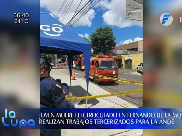 Muere electrocutado un joven que reparaba una columna de la ANDE