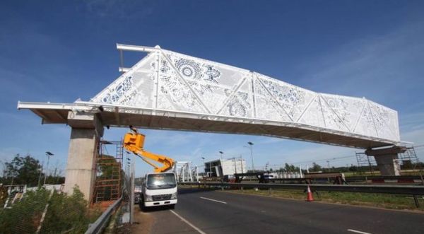 Pasarela sobre autopista Ñu Guasú costó 2 millones de dólares