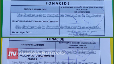 MUNICIPALIDAD DE TOMÁS ROMERO PEREIRA PRESENTÓ RENDICIÓN DE CUENTAS ANTE LA CGR