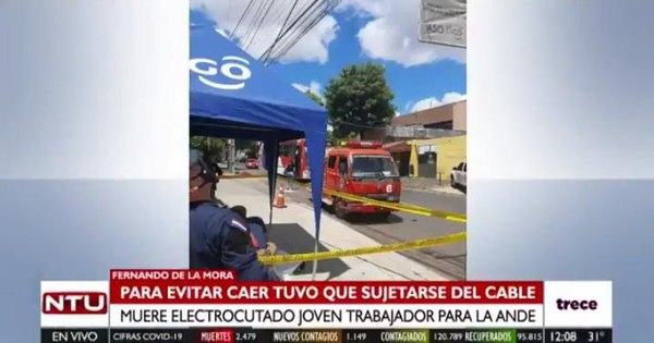 La Nación / Trabajador de firma contratada por la Ande falleció tras recibir descarga eléctrica