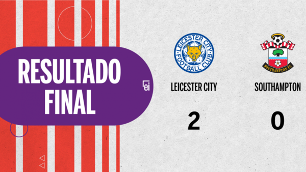 Leicester City marcó dos veces en la victoria ante Southampton en el estadio King Power Stadium