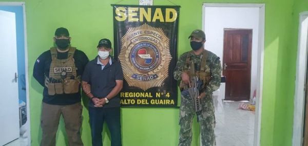 Agentes de la Senad capturan a prófugo de la justicia brasileña procesado por narcotráfico