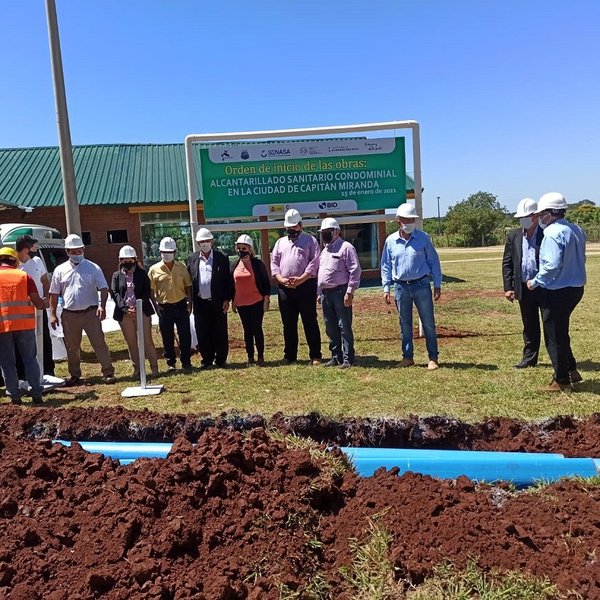 Alcantarillado sanitario beneficiará a 10 mil ciudadanos de Capitán Miranda