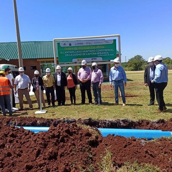 Alcantarillado sanitario beneficiará a 10 mil ciudadanos de Capitán Miranda