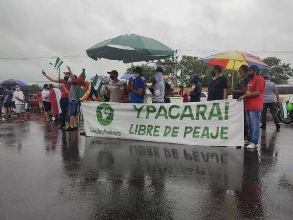Manifestación por peaje mal ubicado - Megacadena — Últimas Noticias de Paraguay