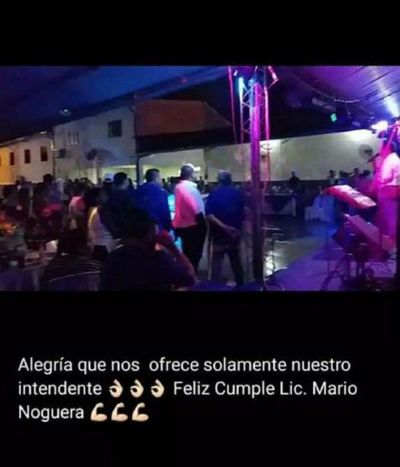 Intendente de Mallorquín dice que cumplió protocolo en festejo de cumpleaños