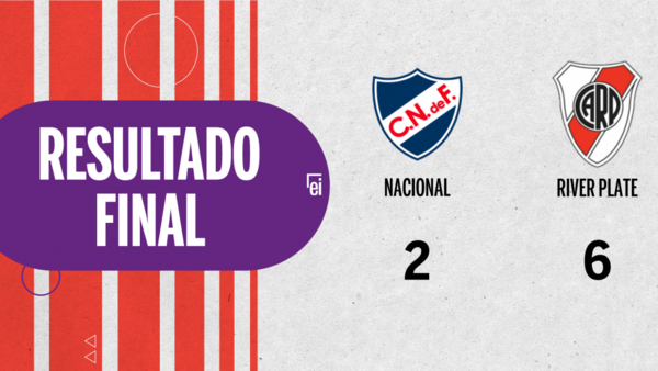 Con triplete de Rafael Santos Borré, River Plate goleó a Nacional 6 – 2