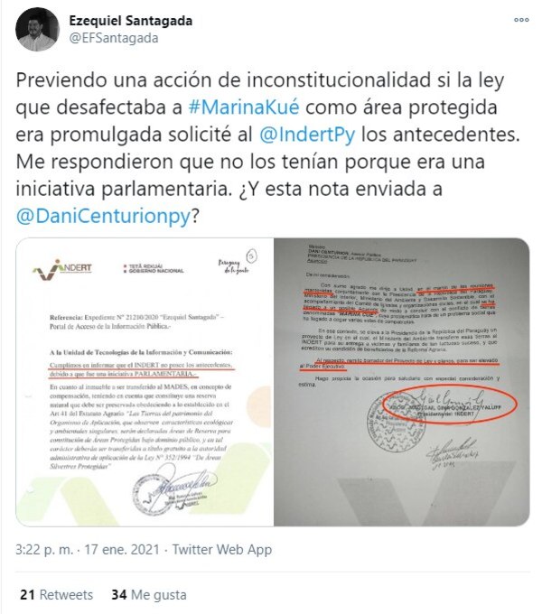 Denuncian respuesta “falsa” del Indert ante pedido de información pública - Nacionales - ABC Color