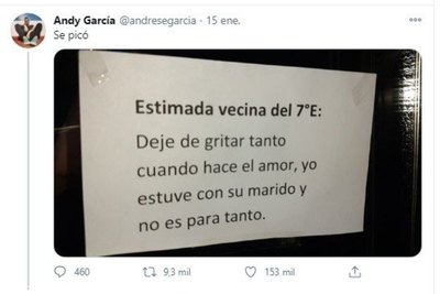 Crónica / “Vecina, deje de gritar cuando hace el amor”