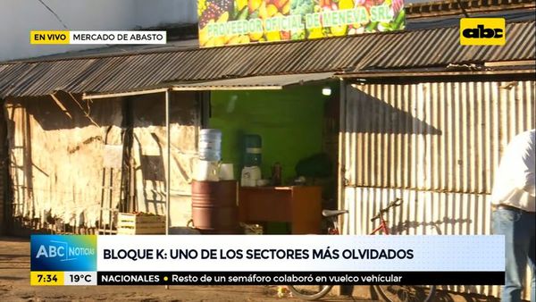 Bloque K del Abasto, uno de los sectores más olvidados - ABC Noticias - ABC Color