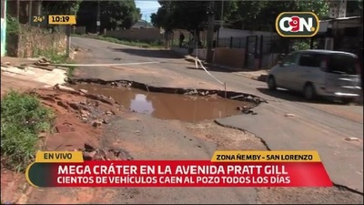 Mega cráter sobre la Avenida Pratt Gill - C9N