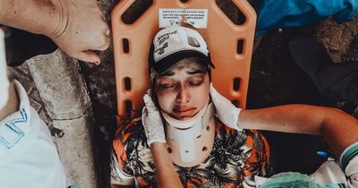 La Nación / Ciclista atropellada casi perdió una mano luego de no ser asistida en hospitales públicos