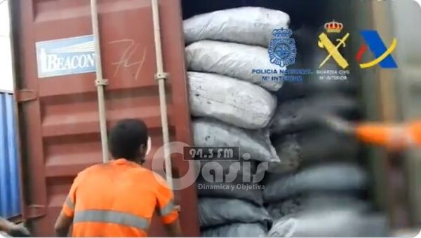 Caen en España más de dos toneladas de cocaína , enviados desde Paraguay