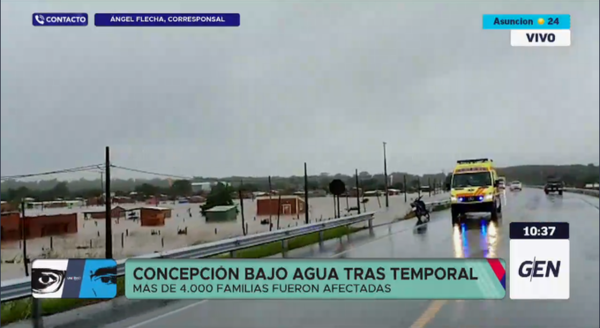 HOY / Concepción bajo agua: novedades sobre el proceso de asistencia a las familias afectadas