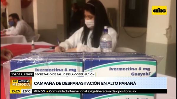 Campaña de desparasitación en el Alto Paraná - ABC Noticias - ABC Color