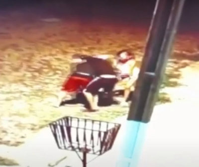 Mano a mano con un delincuente en Lambaré