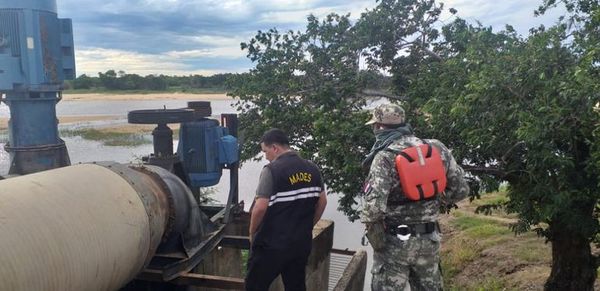 Fiscalizan bombeo de agua del río Tebicuary - Nacionales - ABC Color