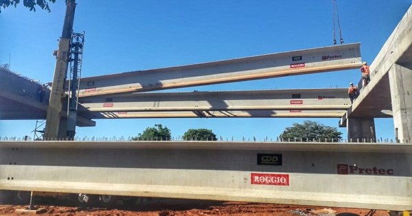 La Nación / Corredor Vial Botánico: sigue montaje de vigas en zona de la Costanera Norte