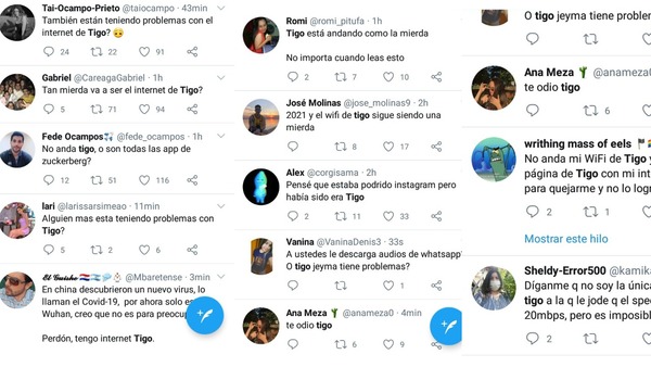 Es TENDENCIA el PESIMO servicio de internet de TIGO
