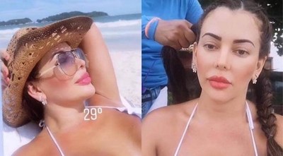 Esposa de Friedmman disfruta de sus vacaciones en Brasil, mientras sigue evadiendo su proceso ante la justicia