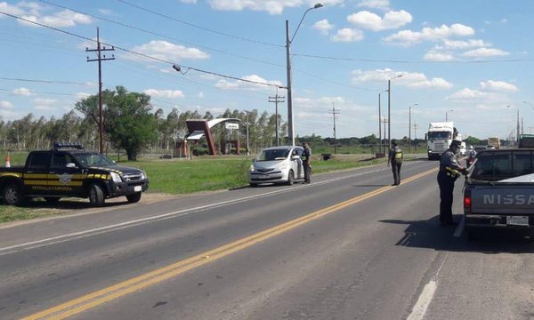 Patrulla Caminera sancionó a 38 conductores por documentos vencidos