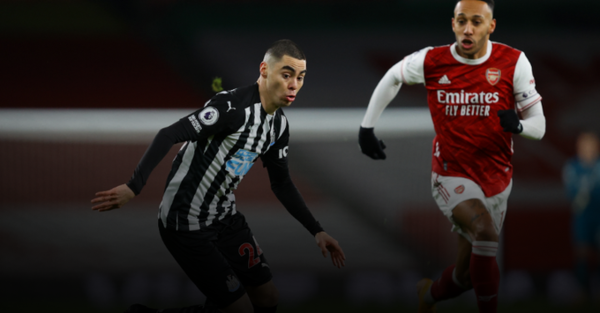 Almirón fue titular en la derrota del Newcastle contra el Arsenal