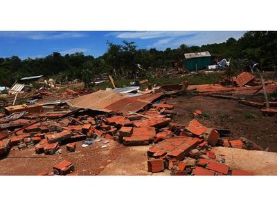 La  lluvia que cayó en Concepción dejó a 26 familias sin viviendas