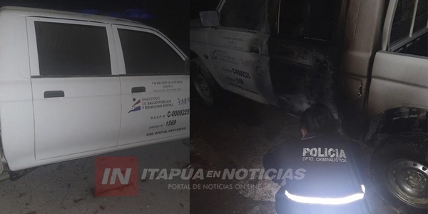 CAMIONETA DE LA SÉPTIMA REGIÓN FUE QUEMADA ESTA MADRUGADA.