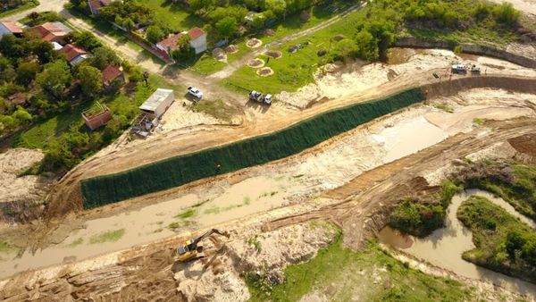 Reportan importante avance en obras de defensa costera de Pilar
