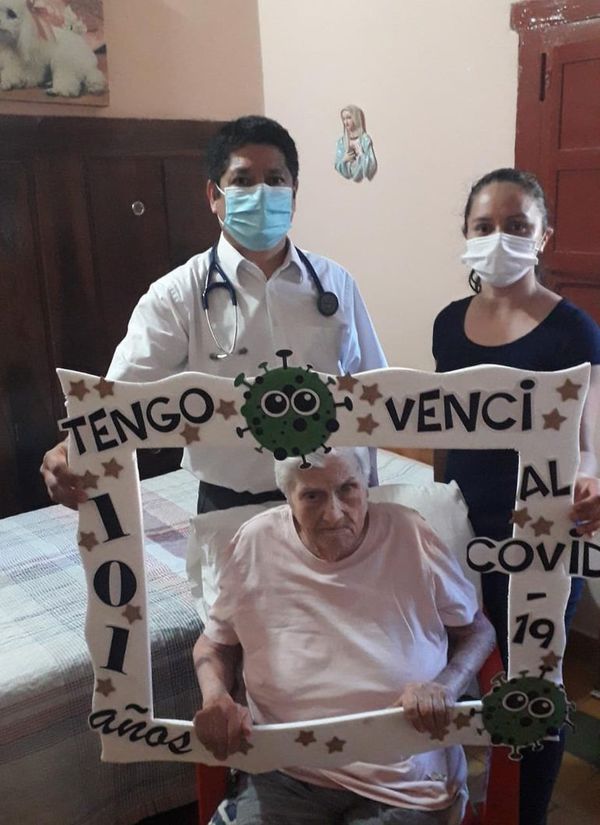 Docente de 101 años que superó el COVID-19 es “una bendecida por la naturaleza” - Nacionales - ABC Color