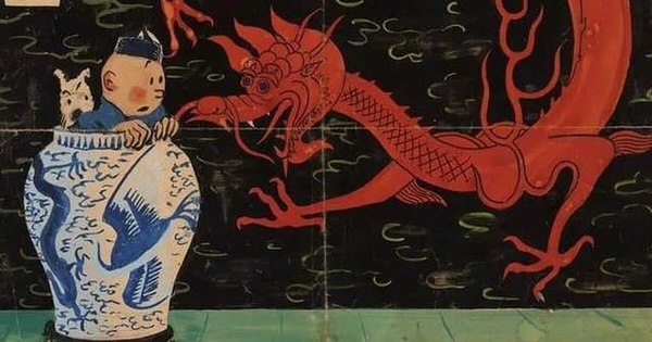 La Nación / Dibujo de Tintín subastado por más de 3,1 millones de euros, récord mundial para un cómic