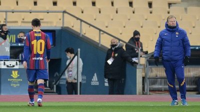 La sanción a Messi por su primera expulsión en Barcelona