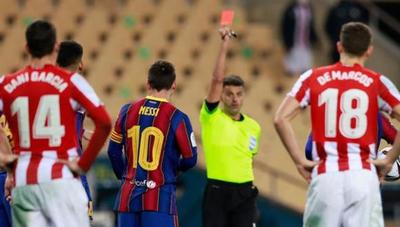 Barcelona ya conoce la cantidad de partidos que no podrá contar con Messi tras su expulsión - Megacadena — Últimas Noticias de Paraguay