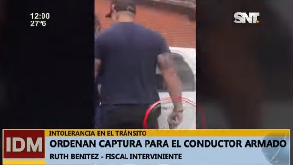 Identifican y ordenan captura de conductor que amenazó con arma de fuego