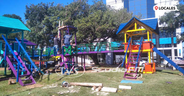 Luego de varias denuncias, remodelan la Plaza de Armas de Encarnación