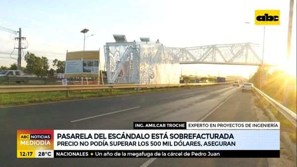 Pasarela del escándalo está sobrefacturada - ABC Noticias - ABC Color