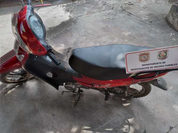 Concepción: Recuperan moto robada que fue empeñada por ladrón