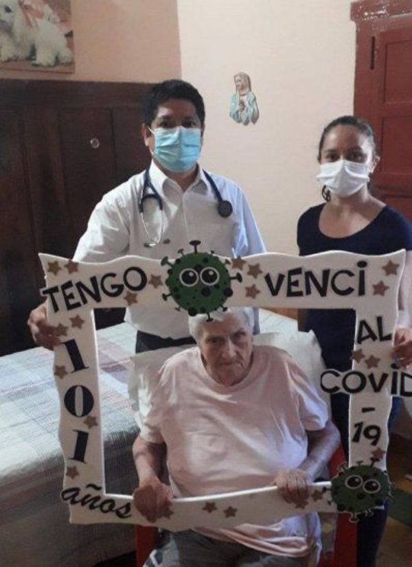 Villarrica: Jubilada de 101 años ganó la batalla contra el Covid-19