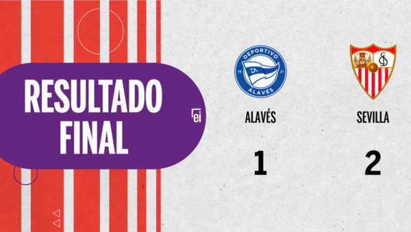 A Sevilla le alcanzó con un gol para vencer por 2 a 1 a Alavés