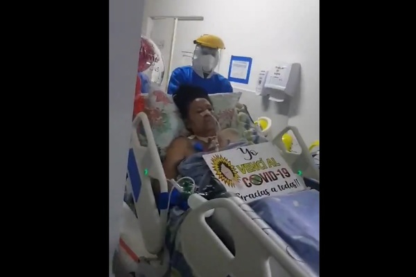 Mujer vence al Covid luego de estar 60 días internada en terapia intensiva · Radio Monumental 1080 AM