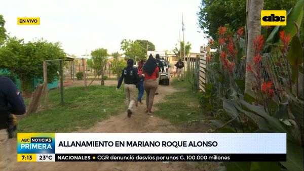 Allanamiento en Mariano Roque Alonso por un caso de pornografía infantil - ABC Noticias - ABC Color