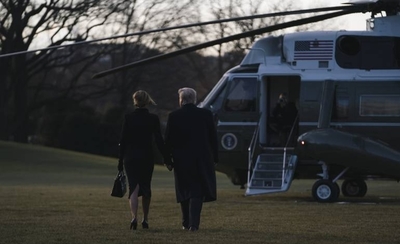 HOY / "Volveremos de alguna forma", dice Trump tras abandonar la Casa Blanca