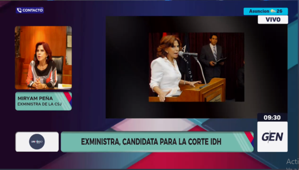 HOY / Miryam Peña, exministra de la Corte Suprema de Justicia, sobre su candidatura para la Corte IDH