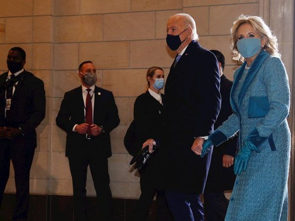 Biden llega al Capitolio para asumir como el 46º presidente de EEUU