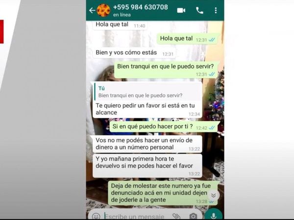 Le robaron su WhatsApp y piden dinero a su nombre